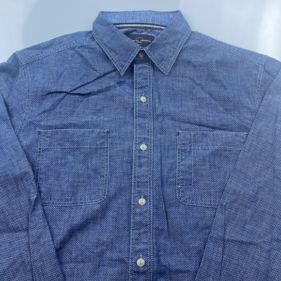 Black Brown 1826 Checkered Button Down Shirt S120-3 - Picture 2 of 5